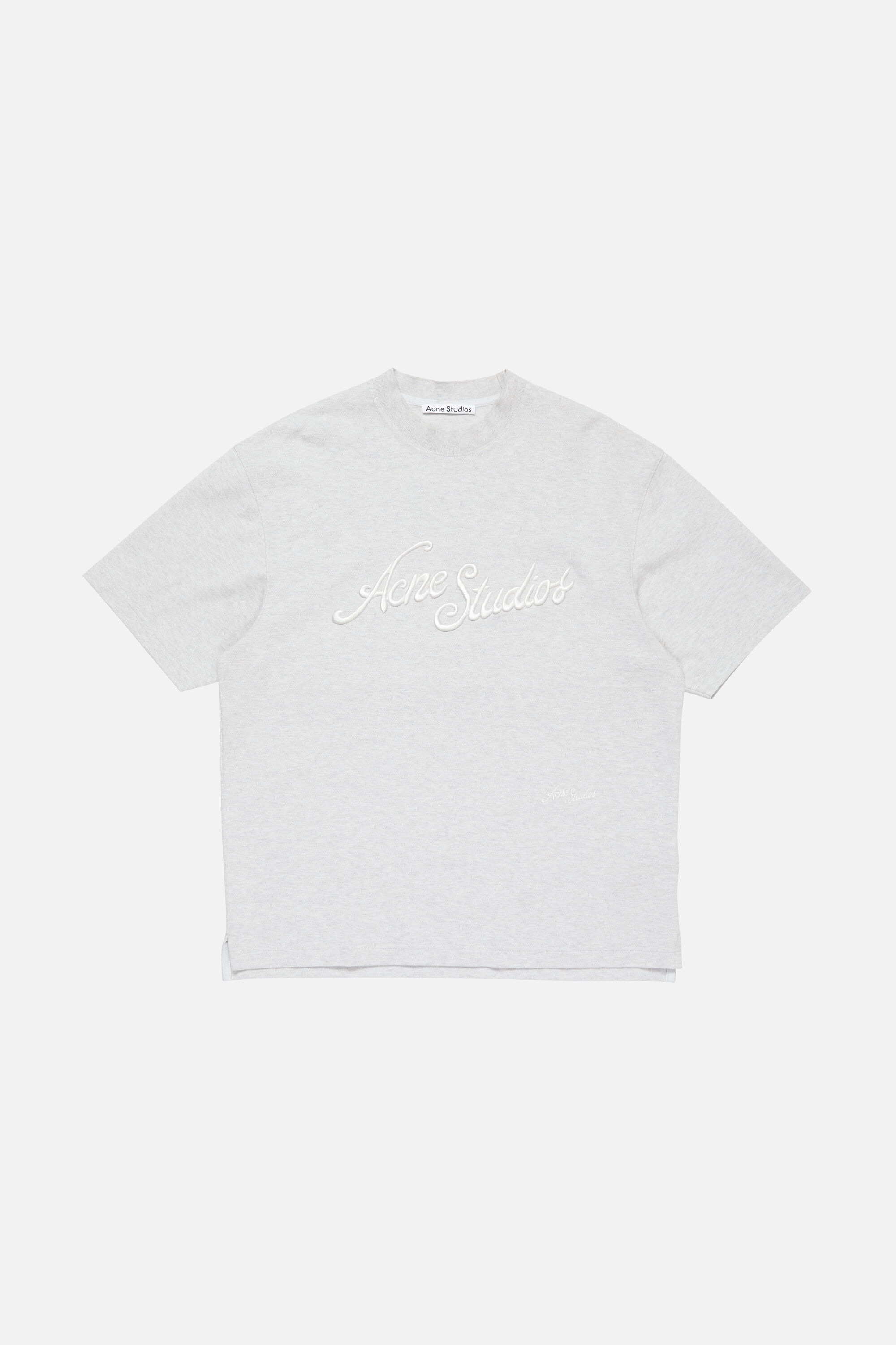 Logo t-shirt - Relaxed fit - Pale Grey Melange - 6