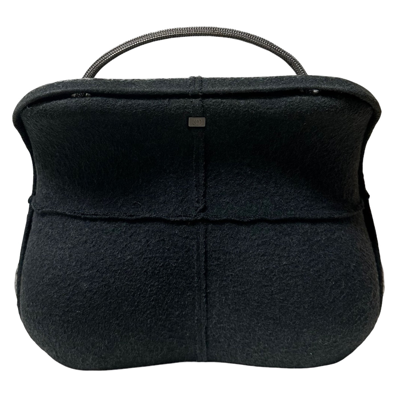 CHANEL Fall Winter 1999 Millennium Felt Shoulder Bag - 2
