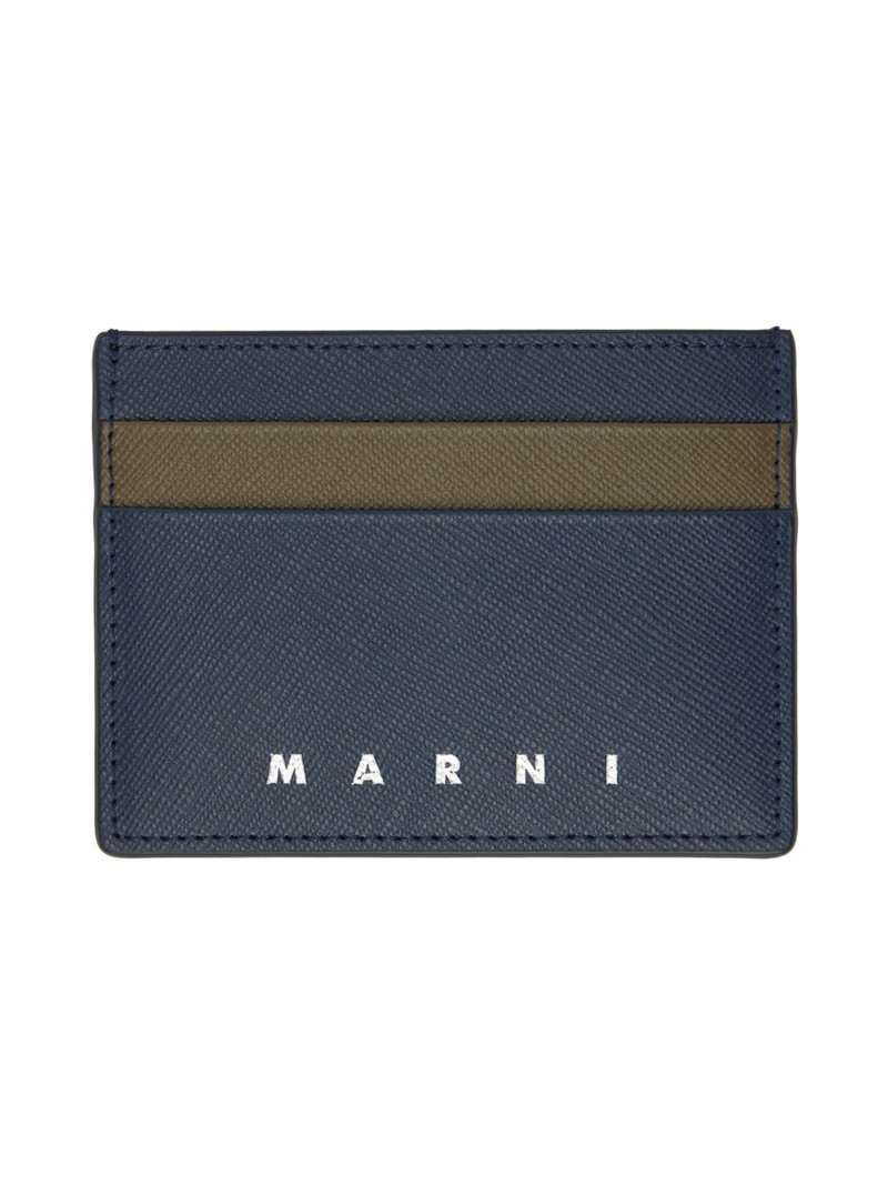 로고 debossed 가죽 cardholder - 1