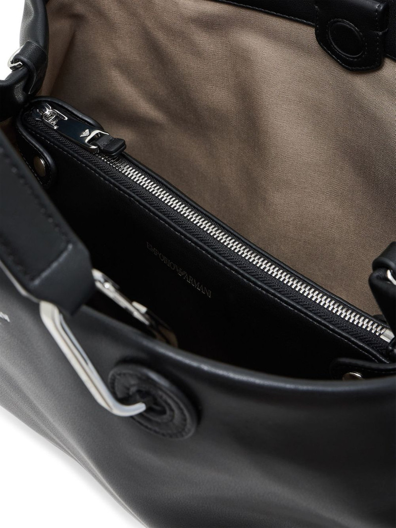 medium top-handle leather tote bag 6