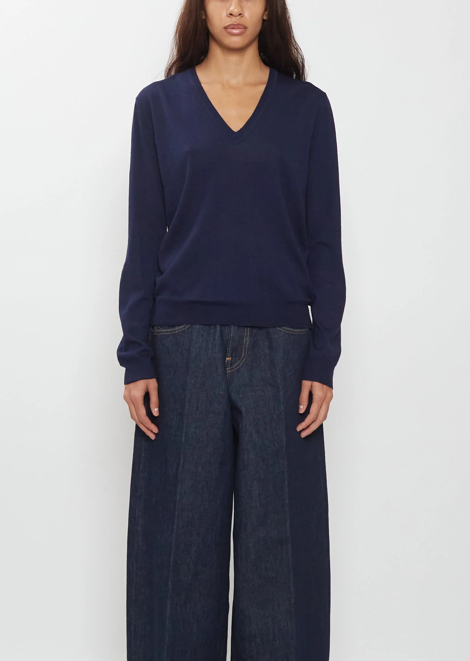 Perfect V-Neck Merino Wool Sweater - 1