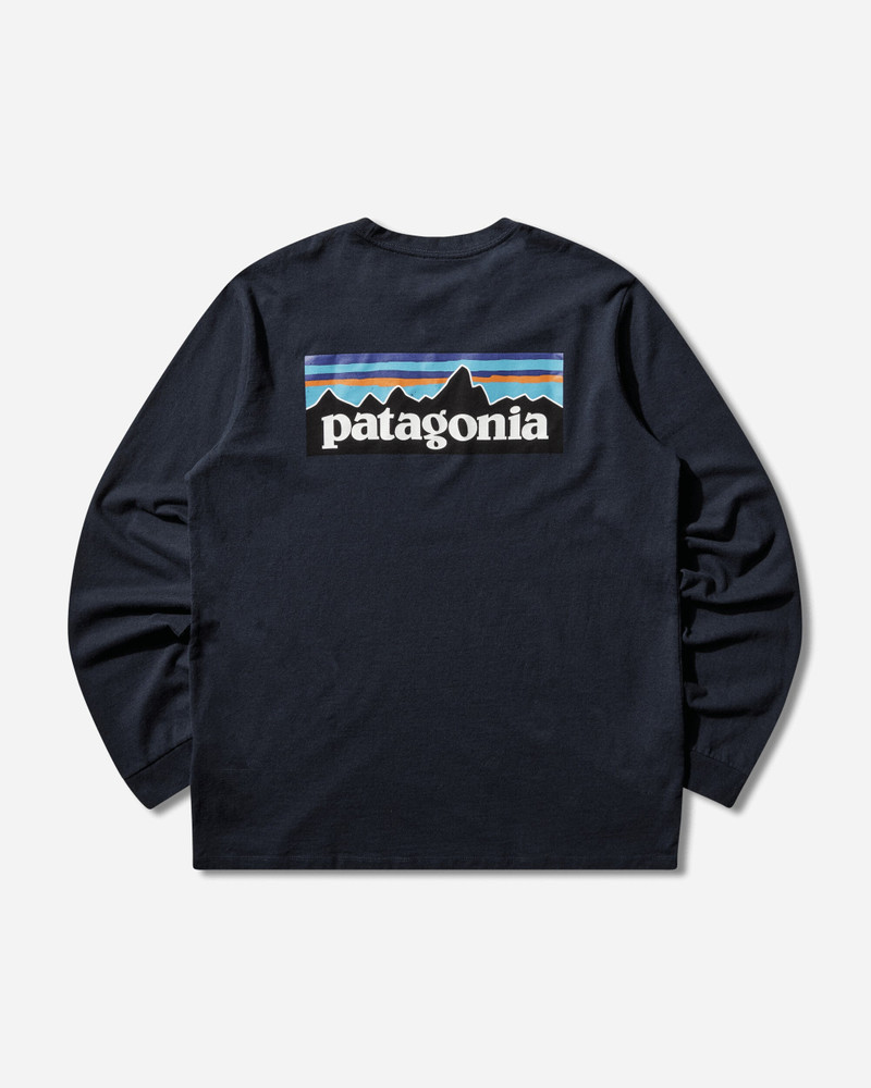 Patagonia Men's P-6 Logo Responsibili Longsleeve T-Shirt New Navy outlook