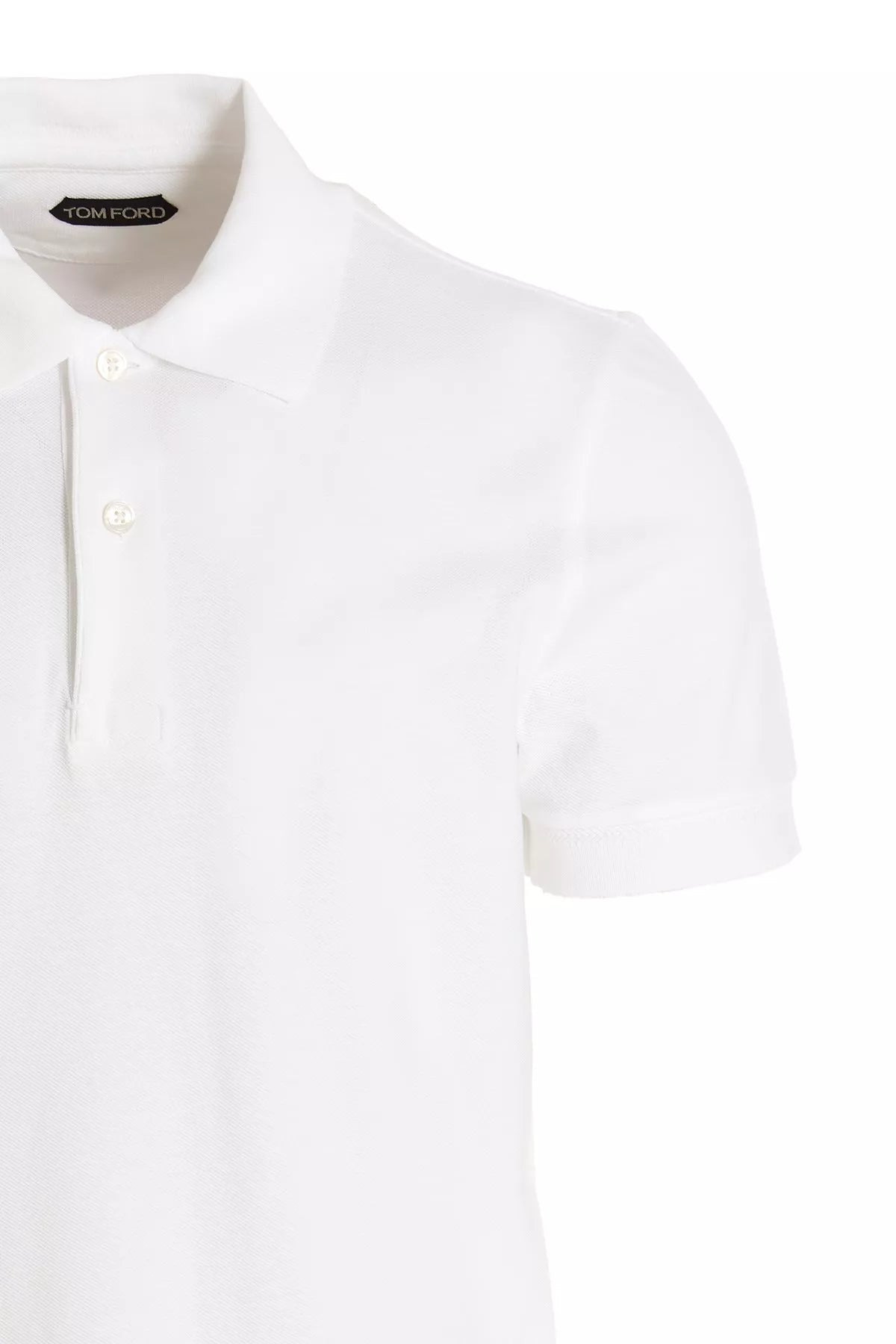 Tom Ford Men Piqué Cotton Polo Shirt - 4