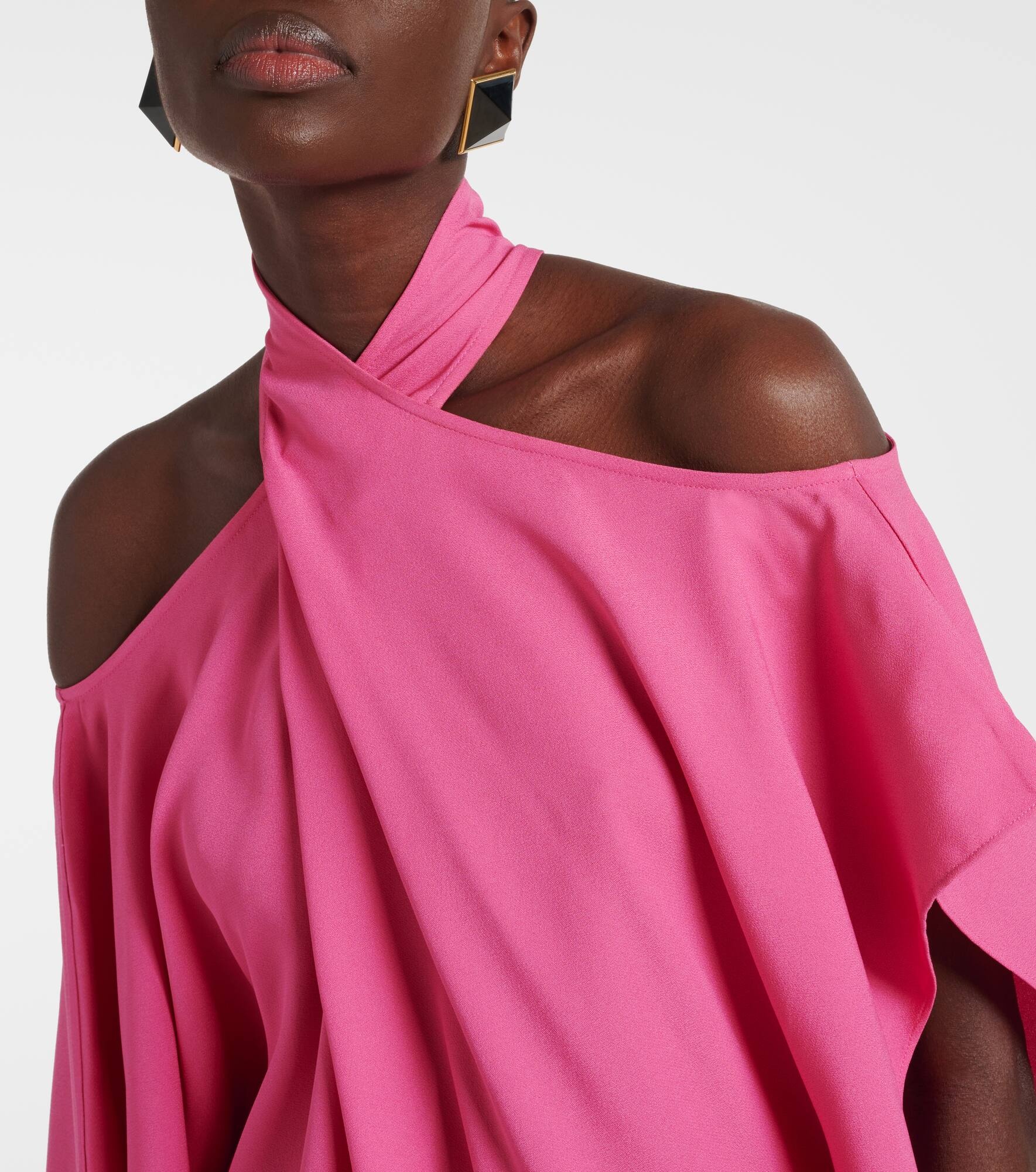 Metauro draped asymmetric kaftan - 4