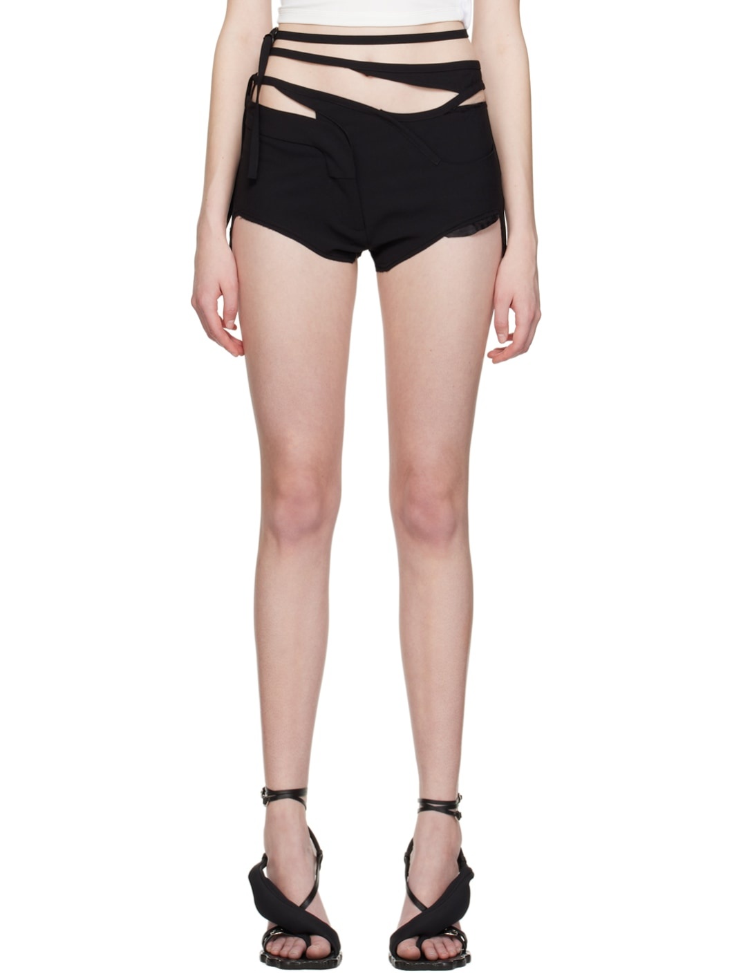Black Suit Hot Shorts - 1