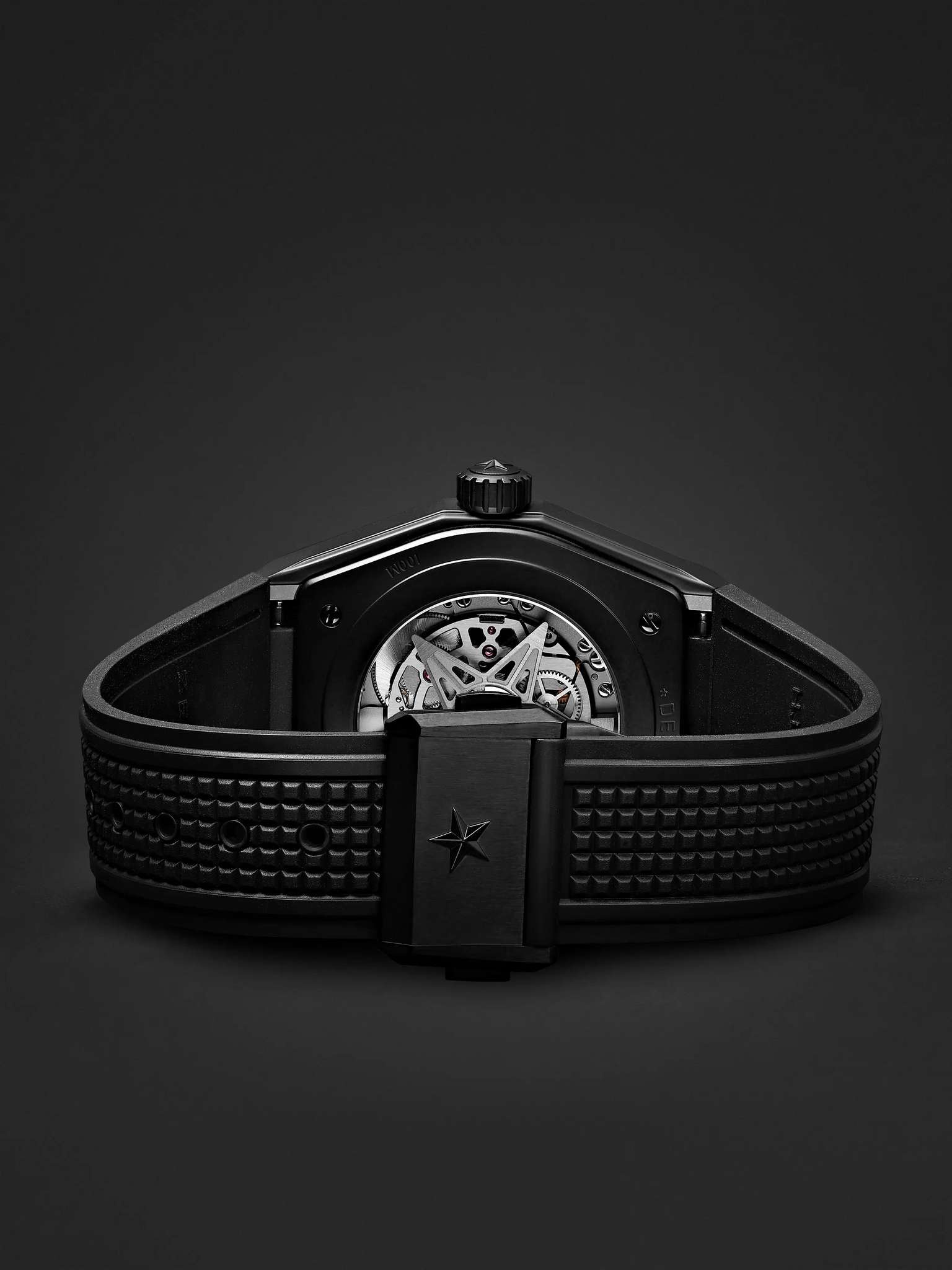 Defy Classic Automatic 41mm Ceramic and Rubber Watch - 3