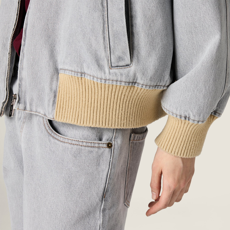 Denim blouson jacket 4