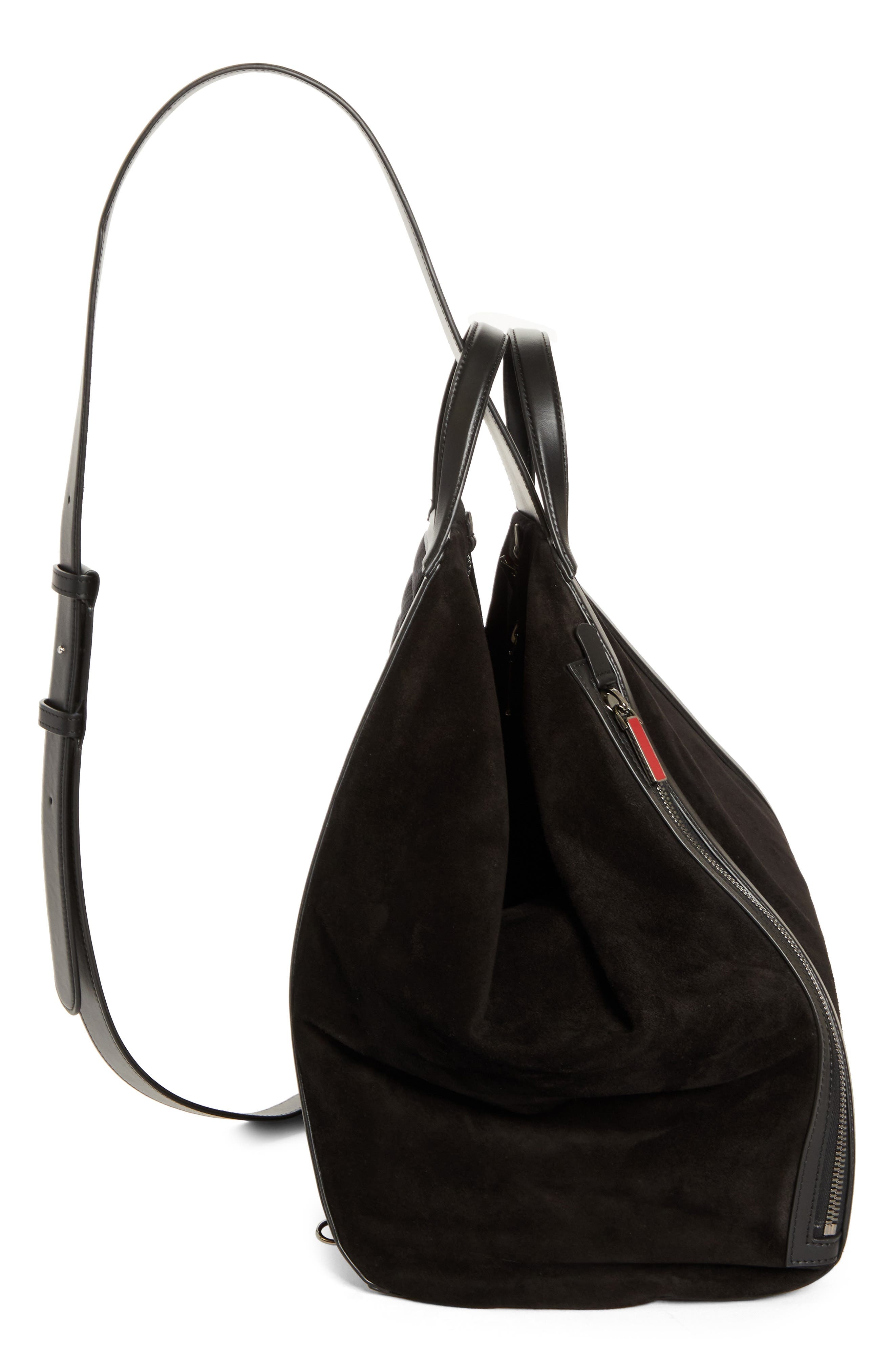 Christian Louboutin Crosta Pyramid Hobo Sling Bag in Black at Nordstrom - 4