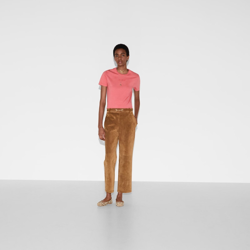 GUCCI Embroidered cotton jersey T-shirt outlook