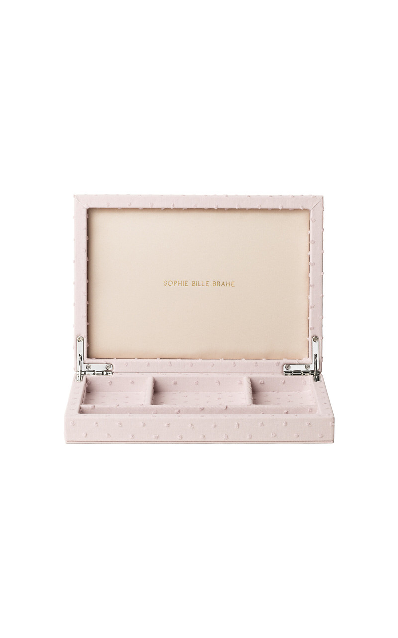 SOPHIE BILLE BRAHE Lampone Tresor Cotton Jewelry Box pink outlook