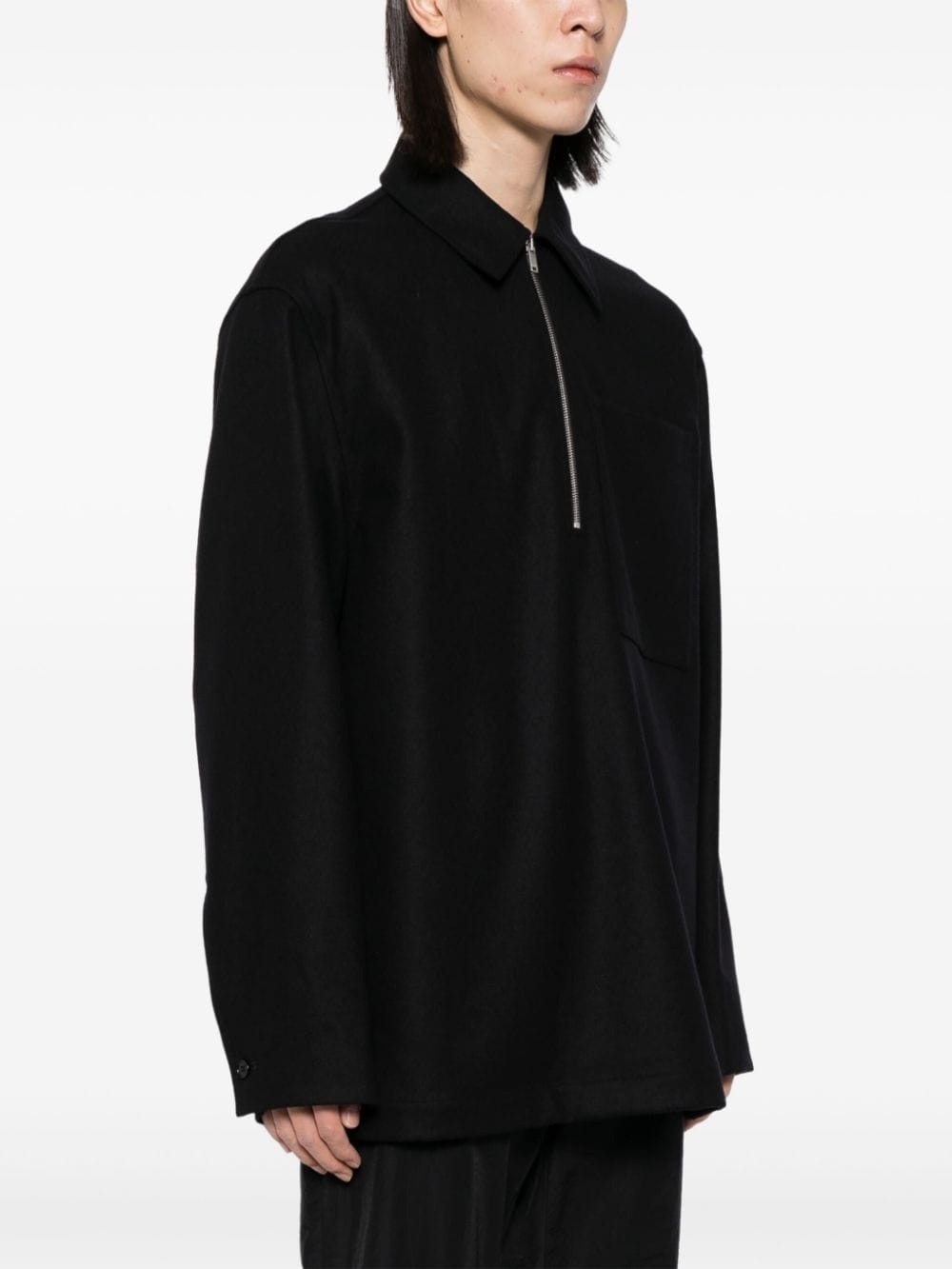 zip-up sweatshirt - 3