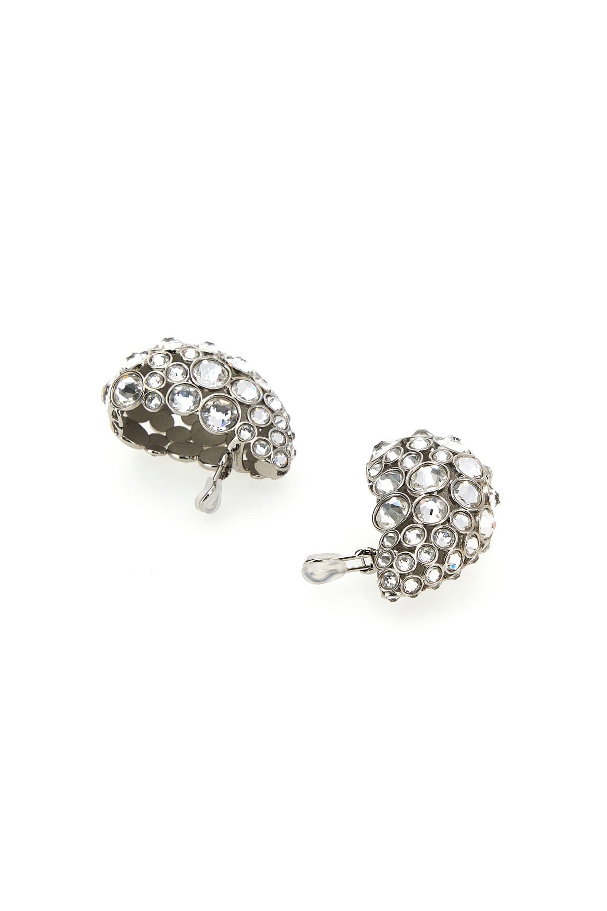 Embellished metal earrings - 3