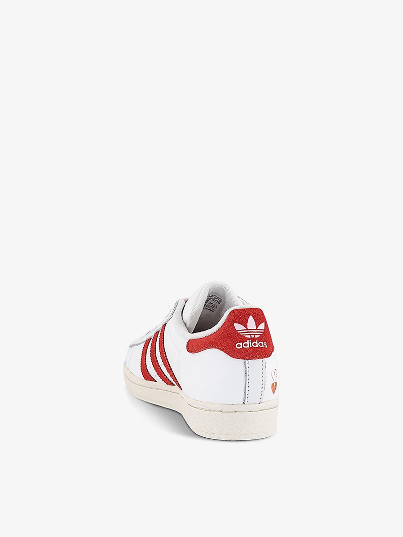adidas Superstar logo-embossed low-top leather trainers outlook