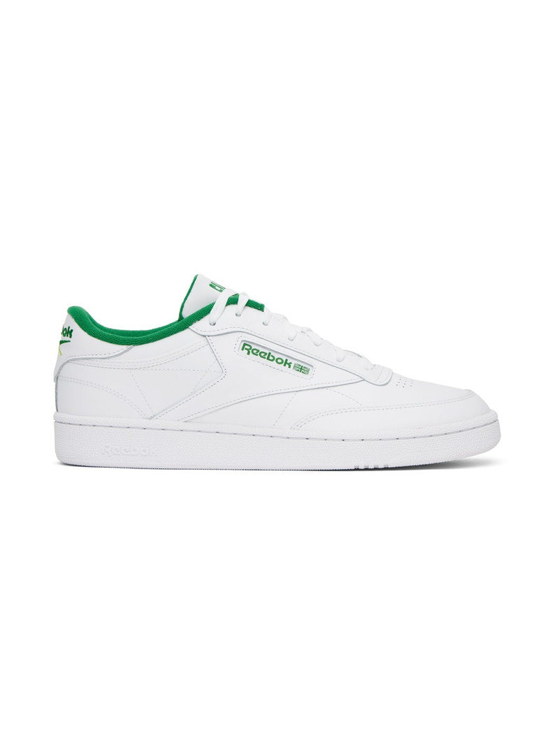 White & Green Club C 85 Sneakers - 1