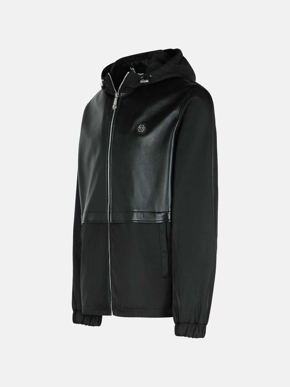 BLACK LEATHER JACKET - 2