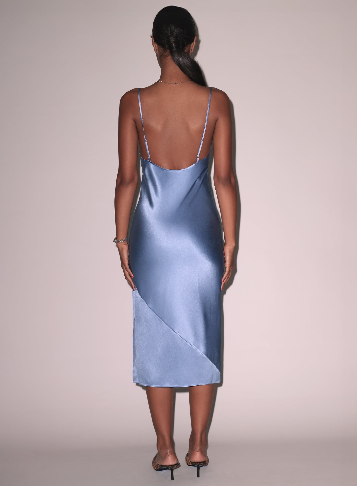 Silk Bias Slip Dress - 3