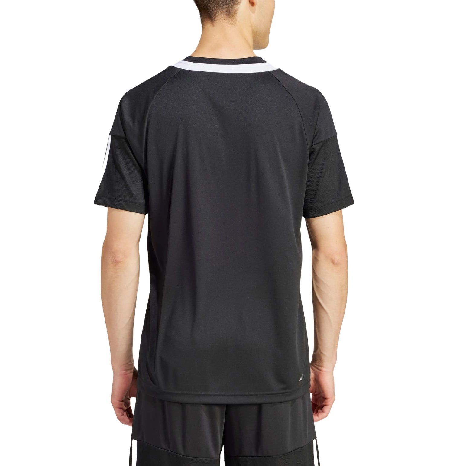 adidas Sereno AEROREADY 3-Stripes Football T-shirt Asia Sizing 'Black White' IR7823 - 2