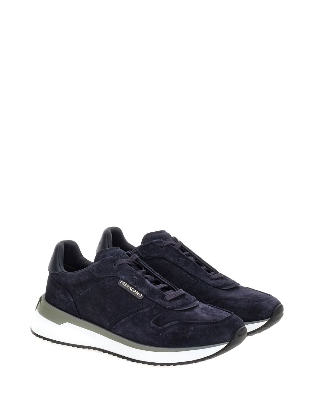 suede low-top sneakers - 2