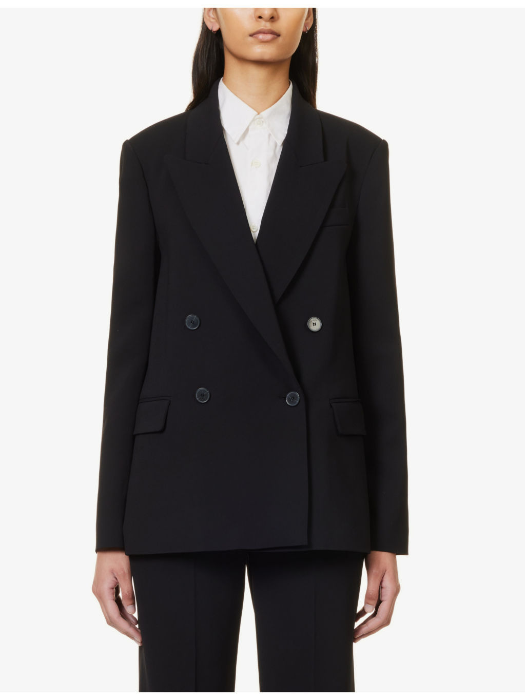 Jaden double-breasted stretch-woven blazer - 3