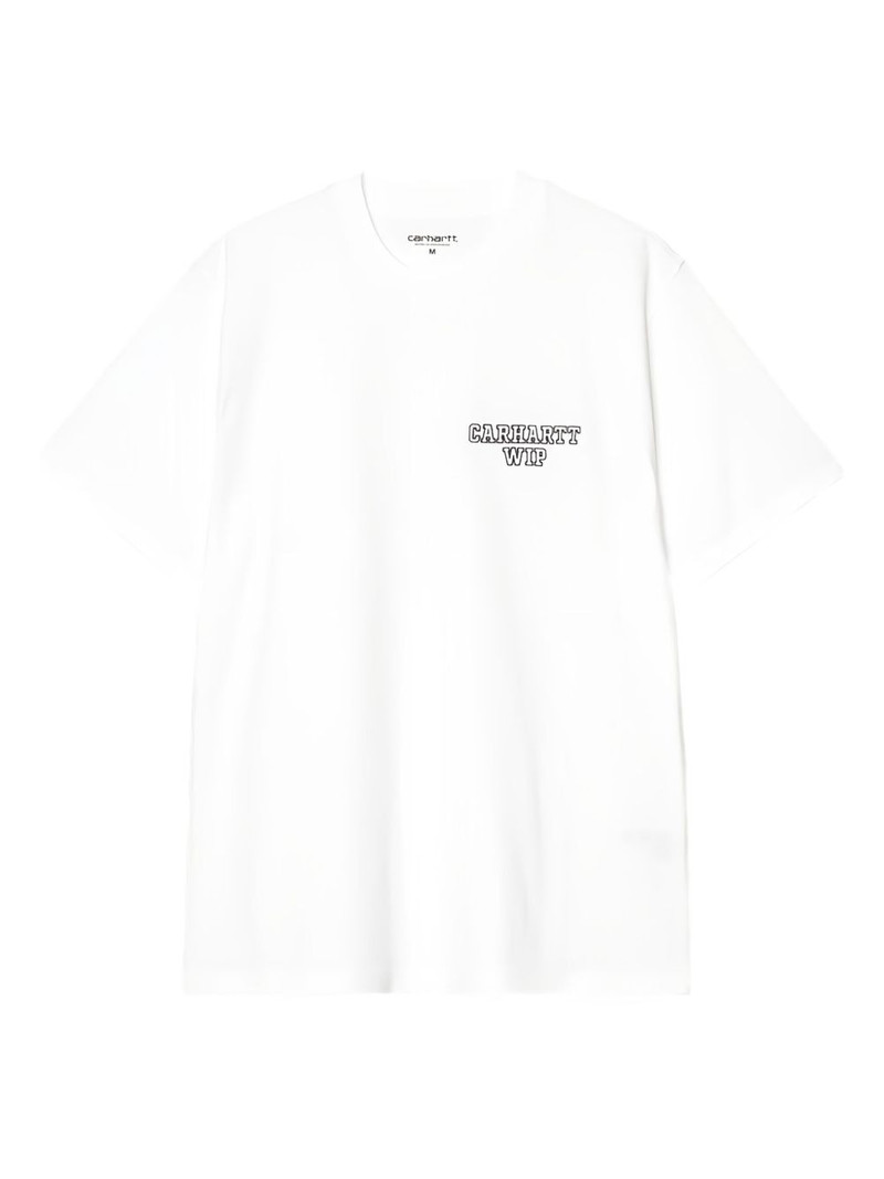 logo-embroidered T-shirt 1
