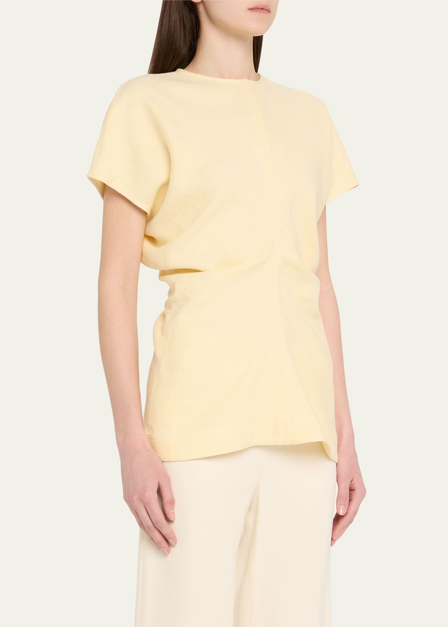 Slouch Waist Short-Sleeve Top - 4