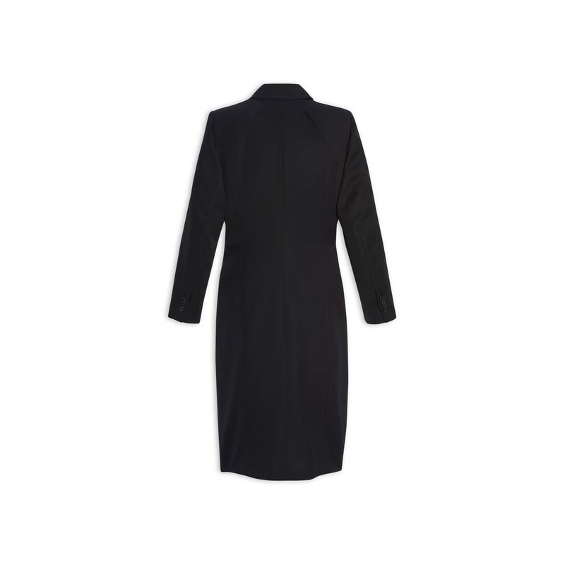 BALENCIAGA Women's Hourglass Coat in Black outlook
