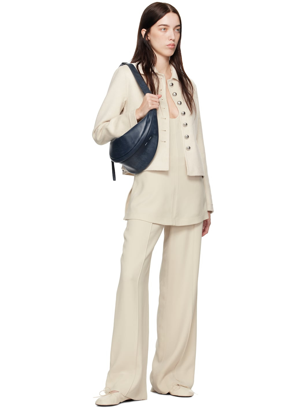 Navy Proenza Schouler White Label Stanton Sling Bag - 4