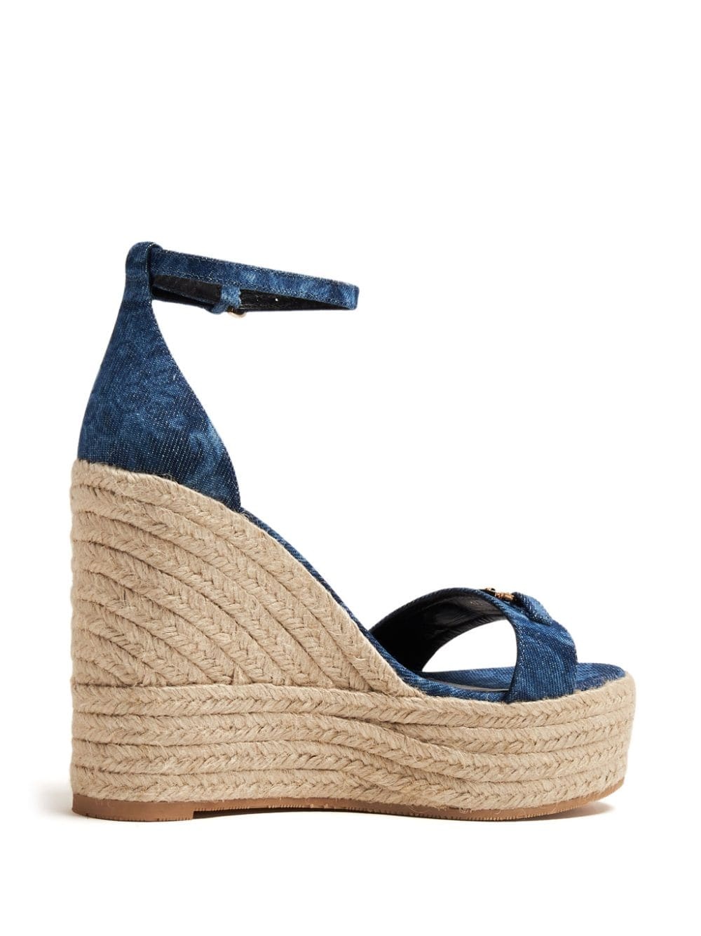 Barocco denim wedge sandals - 3