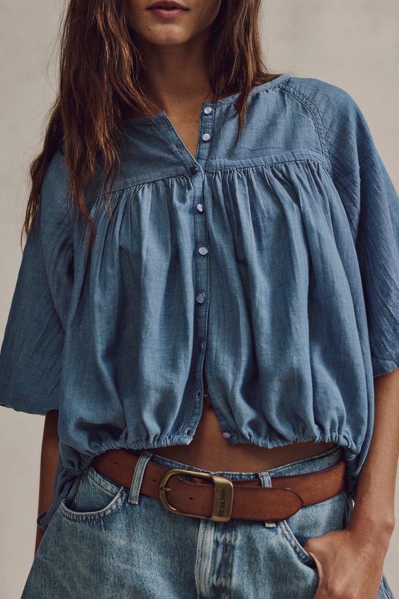 We The Free Marysol Denim Top 1