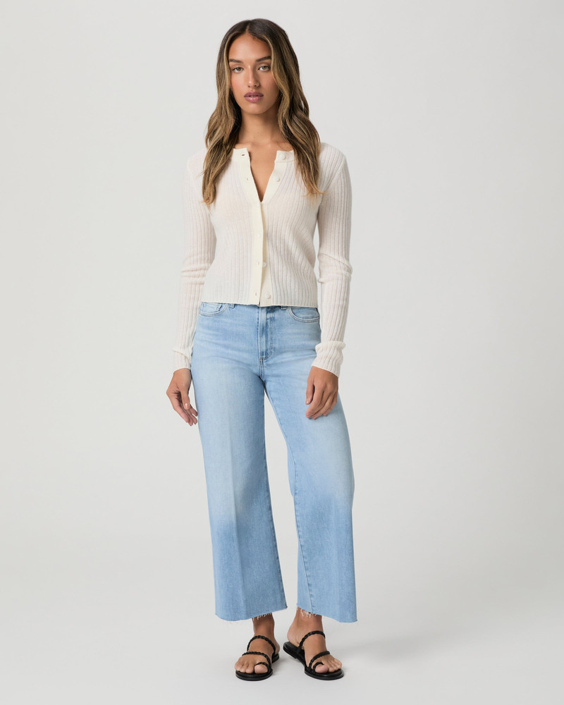 PAIGE Anessa Petite Wide Leg Jean outlook