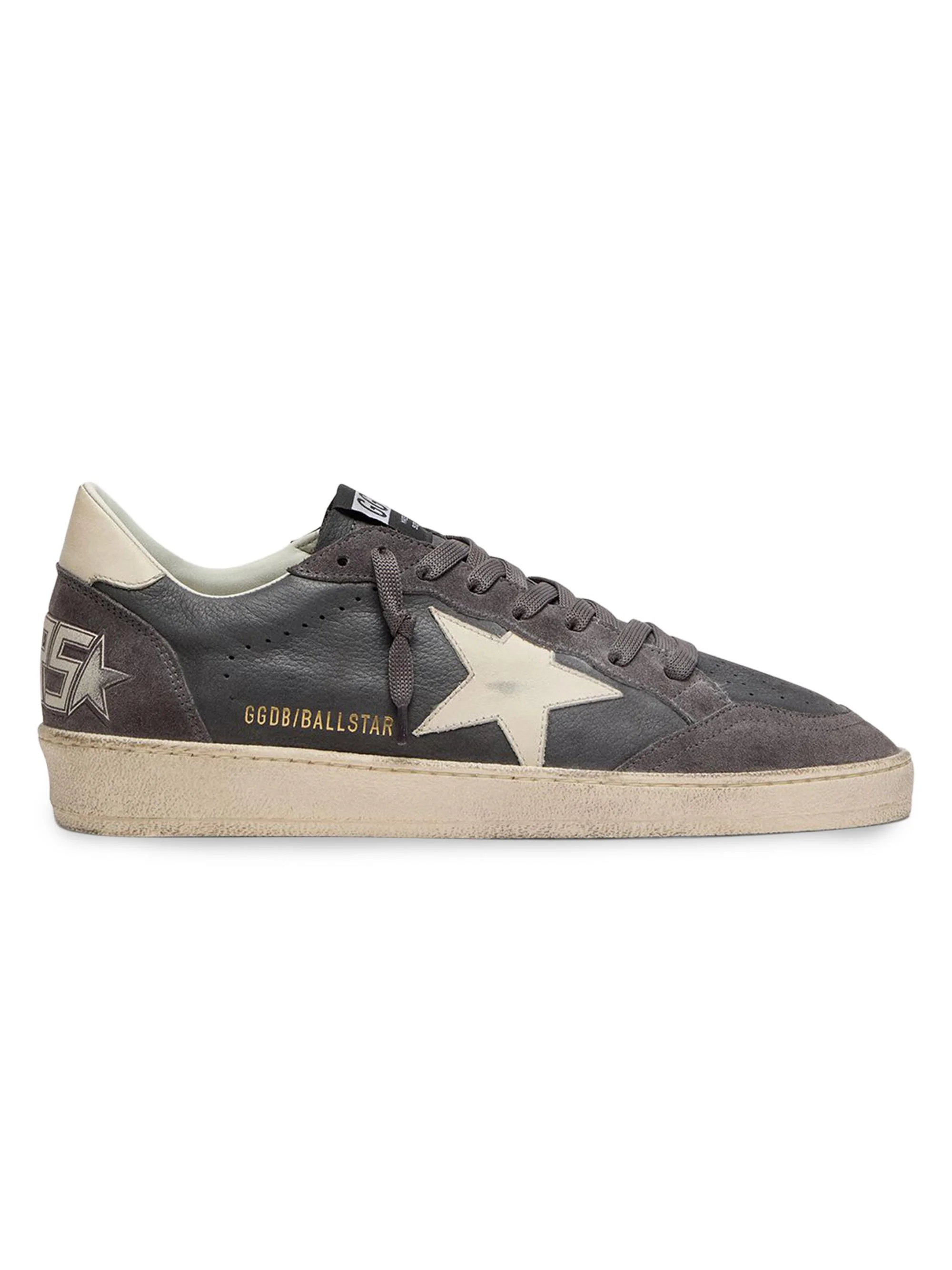Men's Ballstar Leather Low-Top Sneakers - Antracite Green - 1
