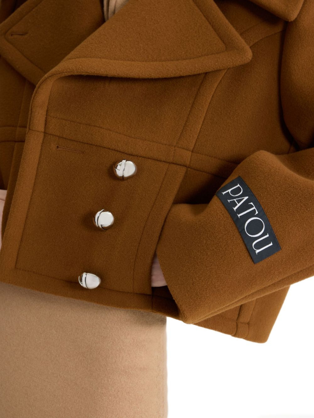 double-breasted wool jacket - 4
