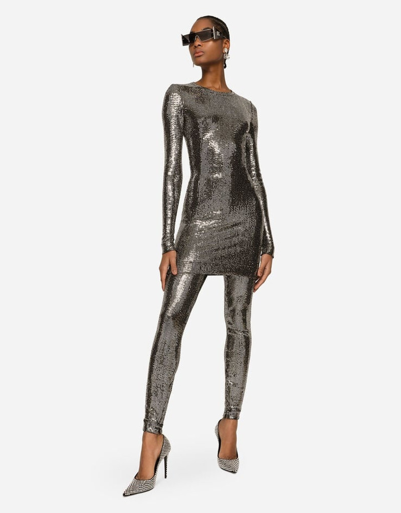 Jersey leggings with sequins 5