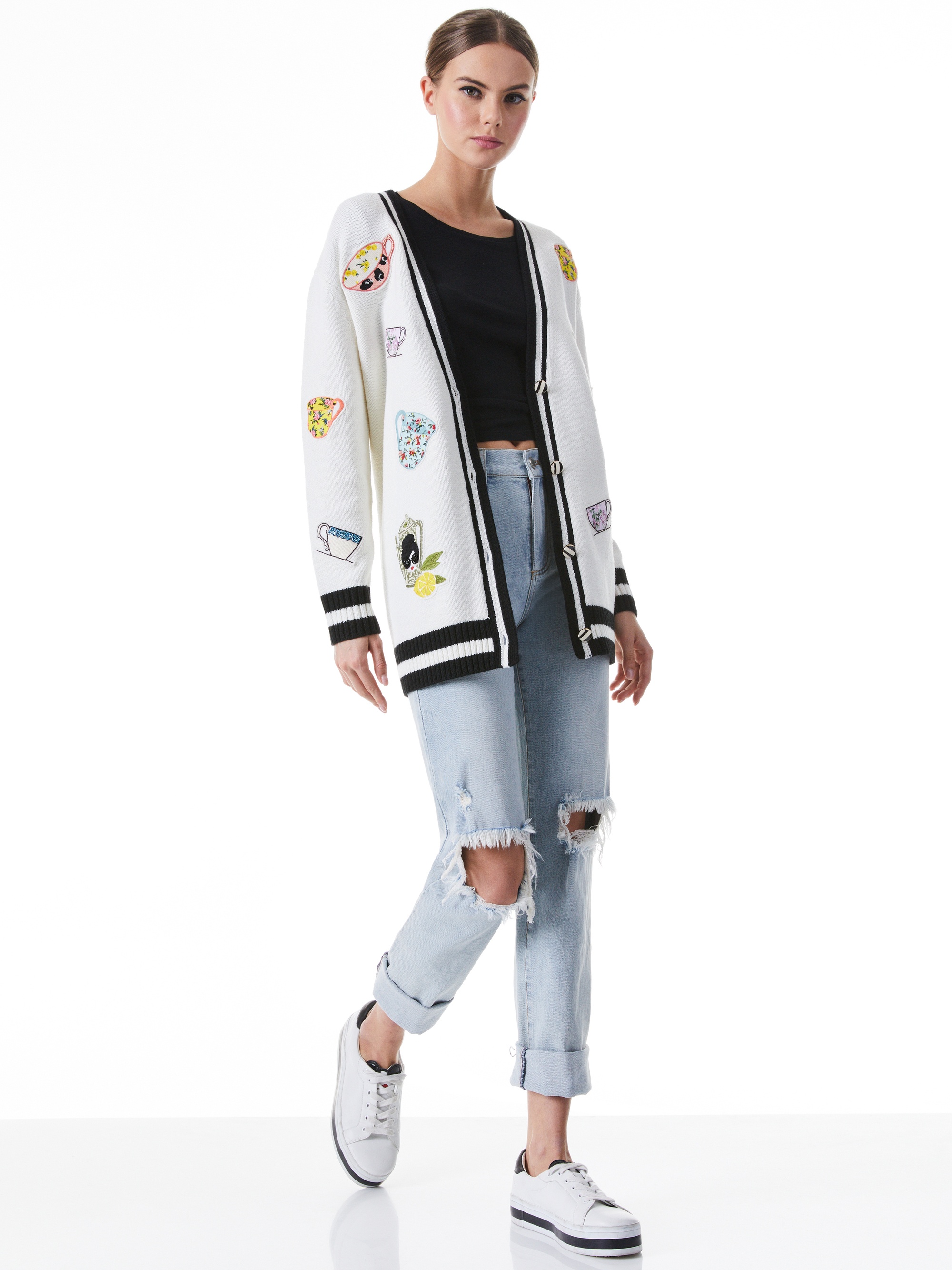 BRADFORD EMBROIDERED GRANDPA CARDIGAN - 6