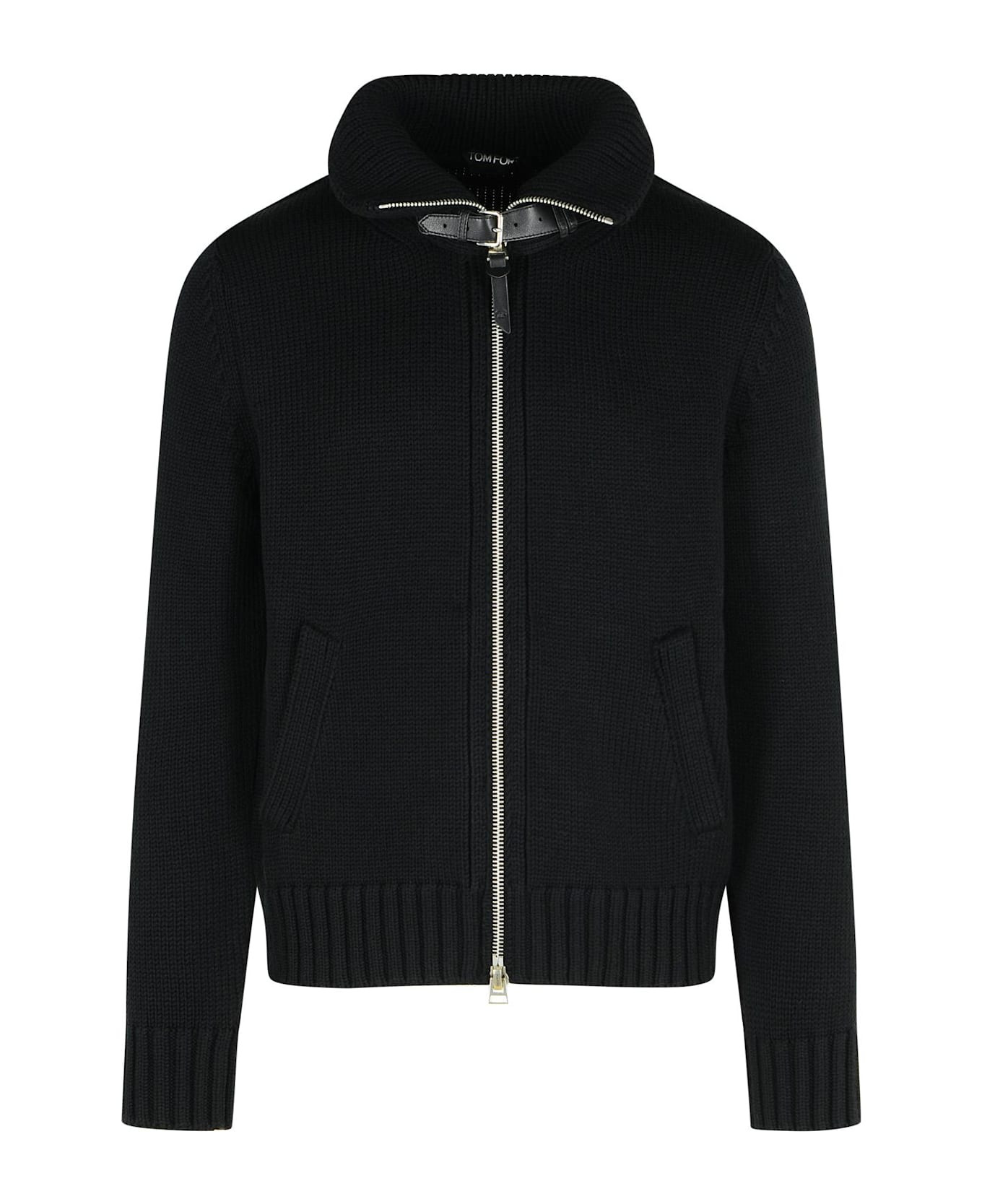 Black Wool Sweater - 1