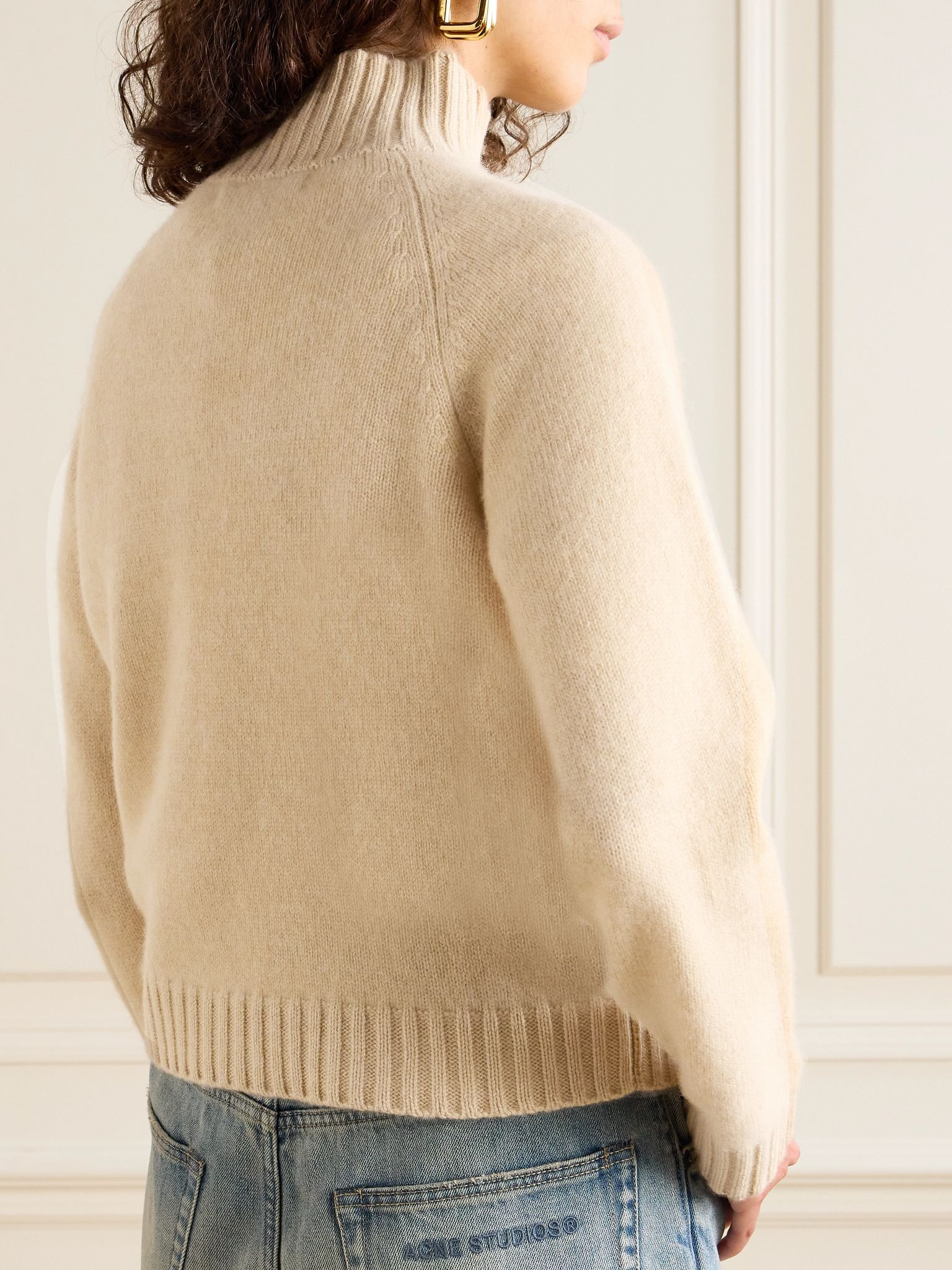 Cashmere turtleneck sweater Brown - 4
