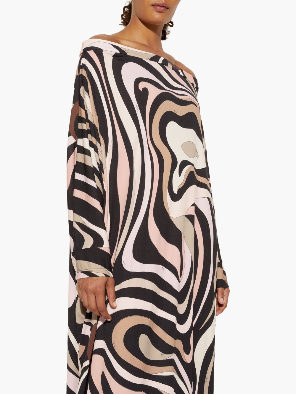 marmo-print dress - 5
