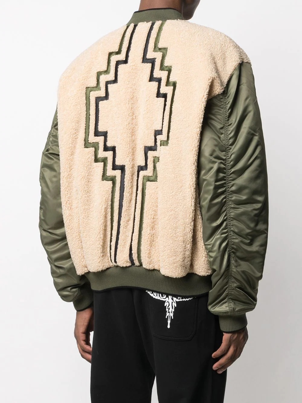 reversible panelled bomber jacket - 4