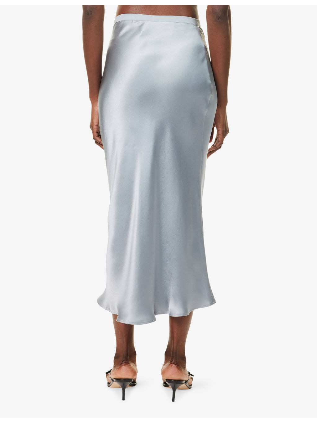 Bar Slim-Fit Silk Midi Skirt - 4