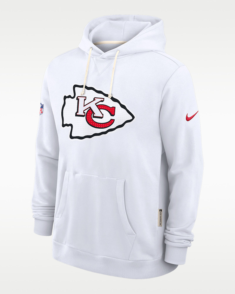 Kansas City Chiefs Initial Home Sideline Men's Nike Dri-FIT NFL Pullover Hoodie 1