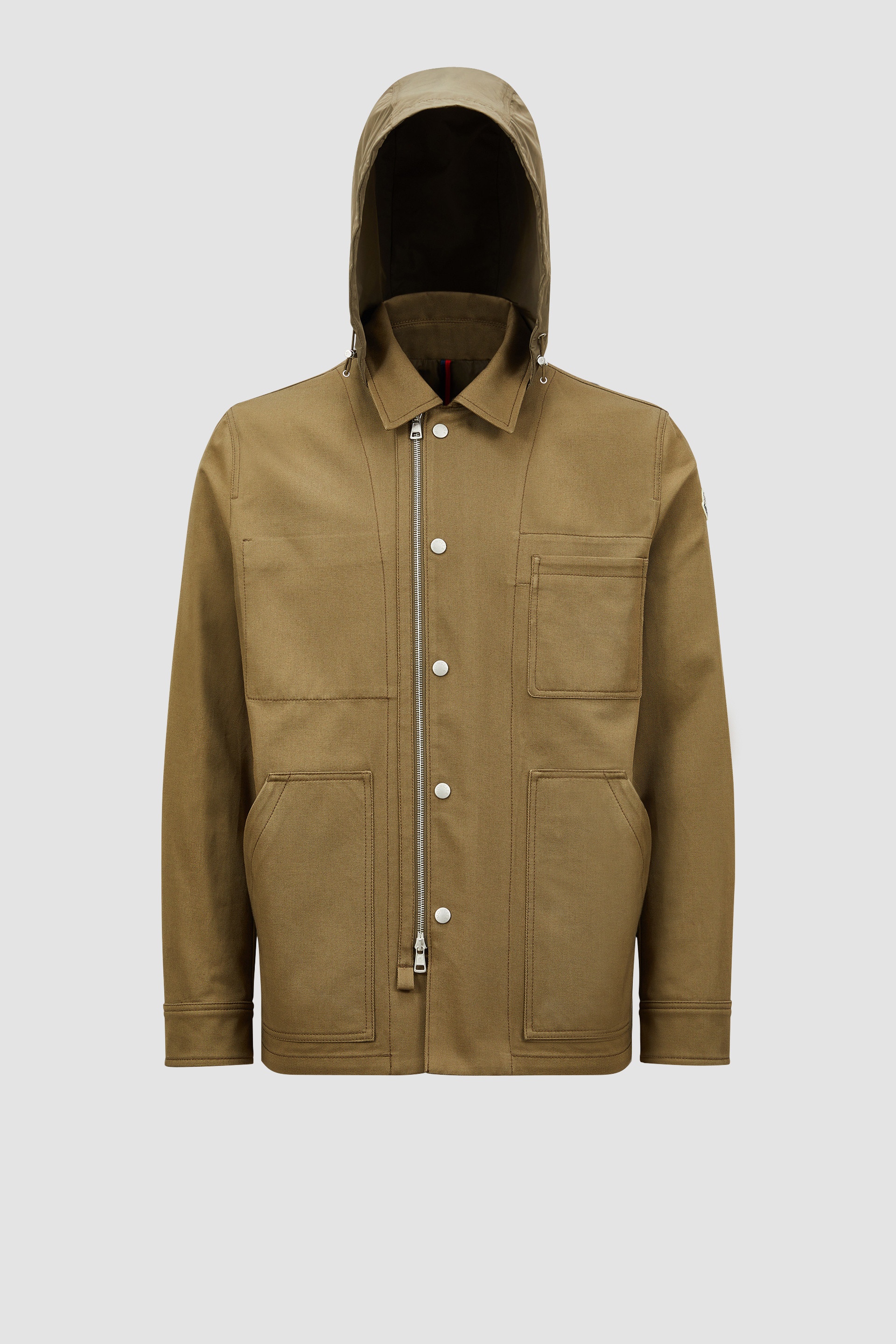 Guerledan Hooded Cotton Shirt Jacket - 1