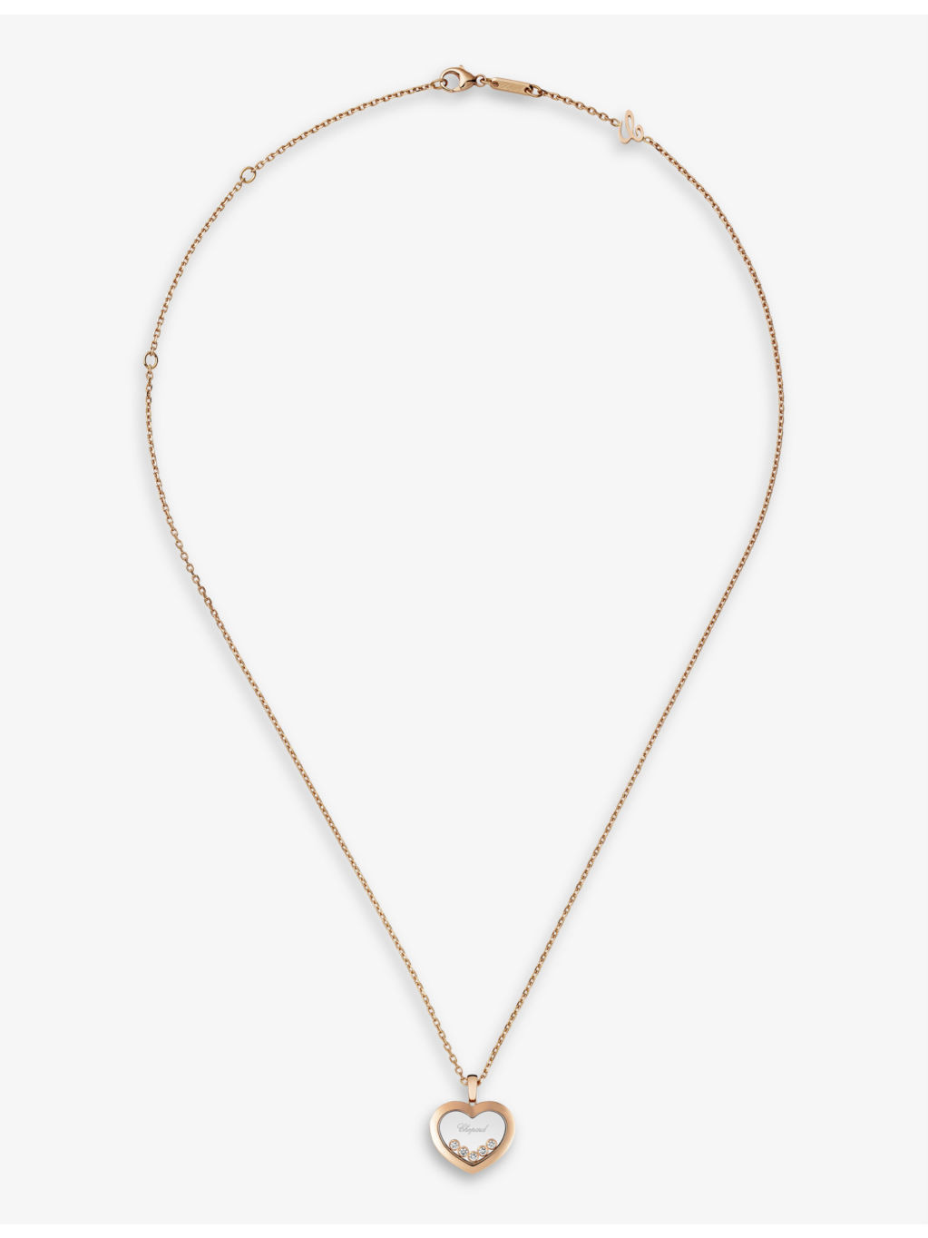 Happy Diamonds 18ct rose-gold and 0.25ct diamond necklace - 2