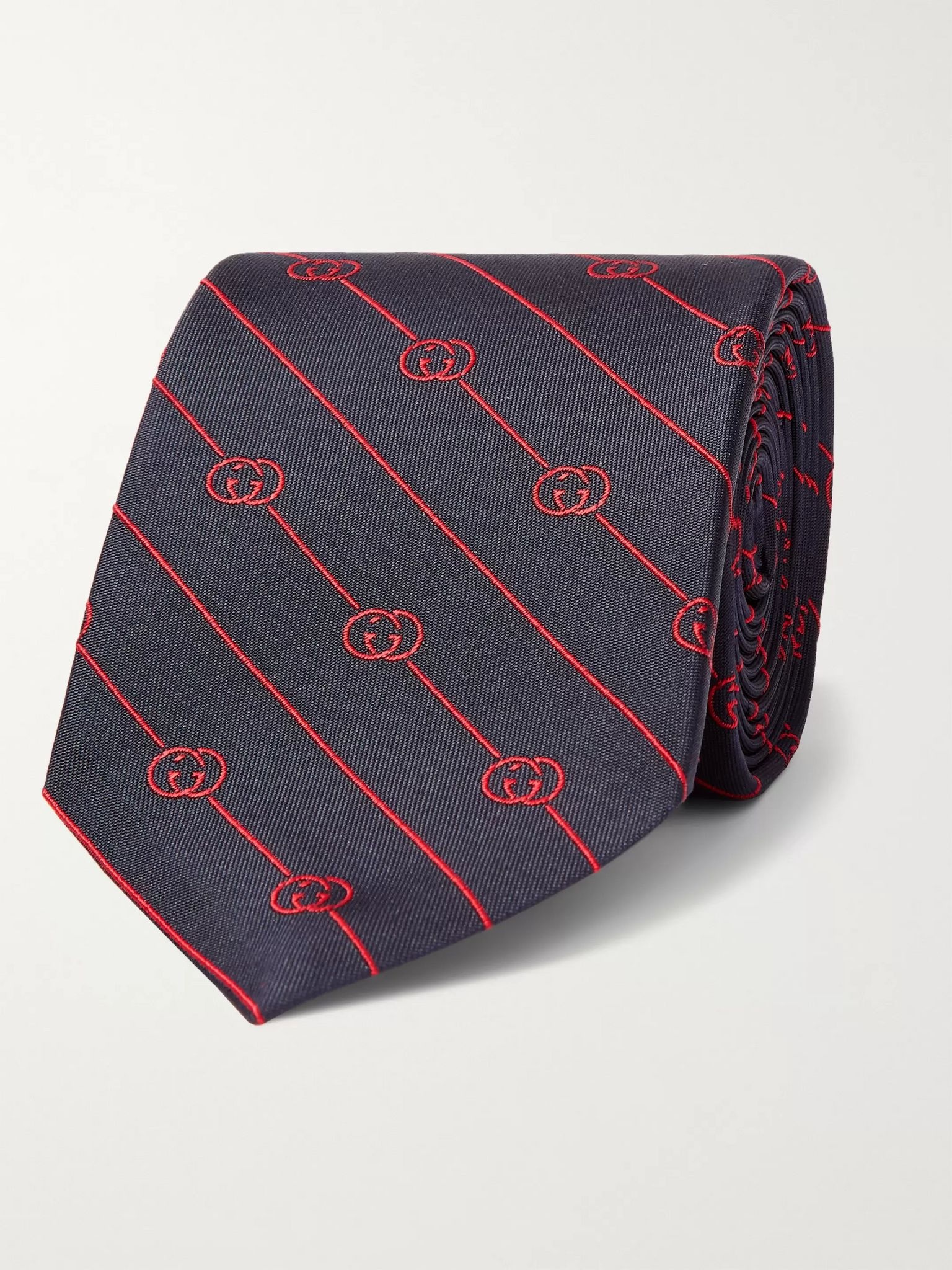 7.5cm Logo-Jacquard Silk-Twill Tie - 1