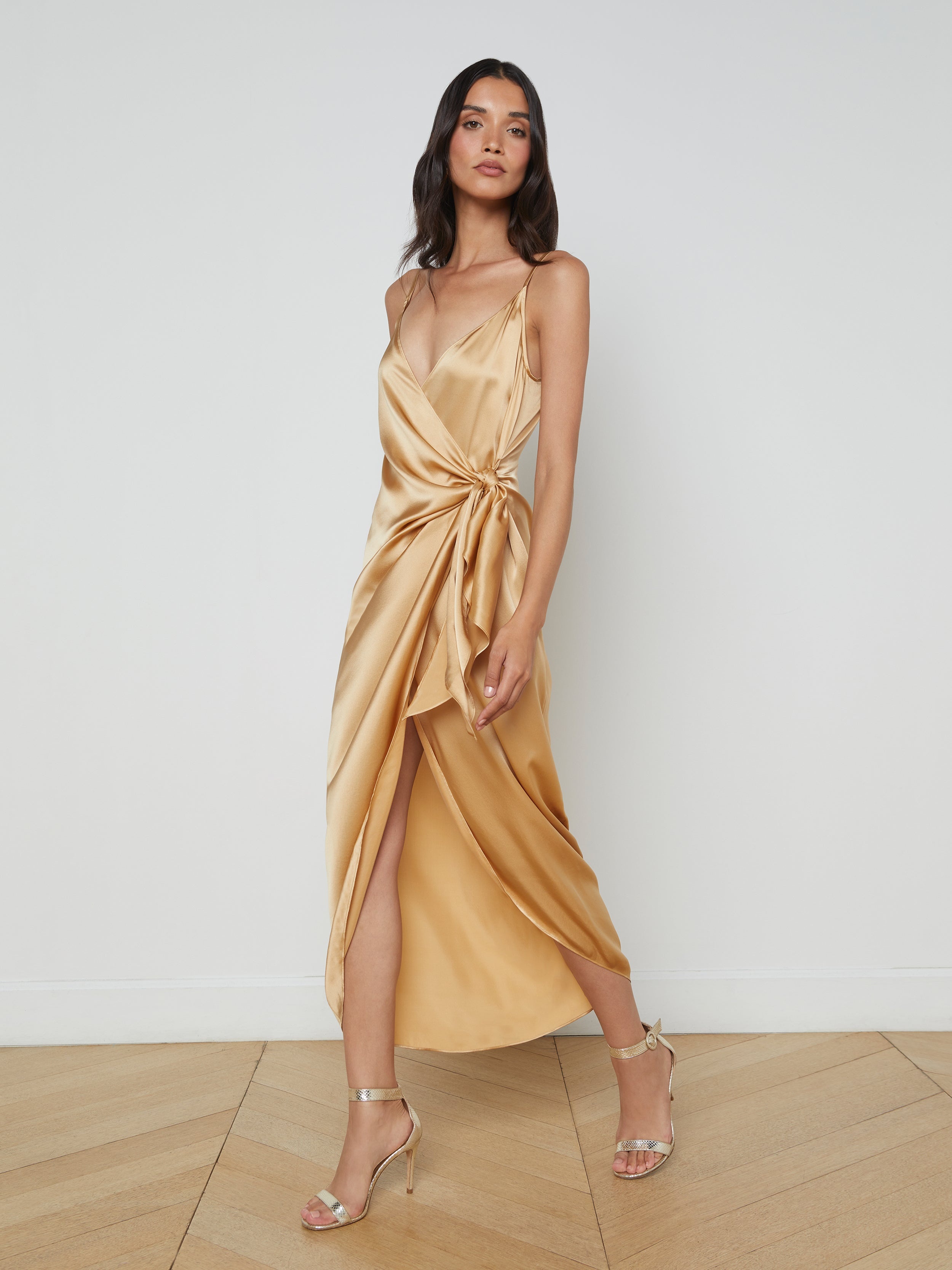 Amilia Silk Wrap Dress - 2