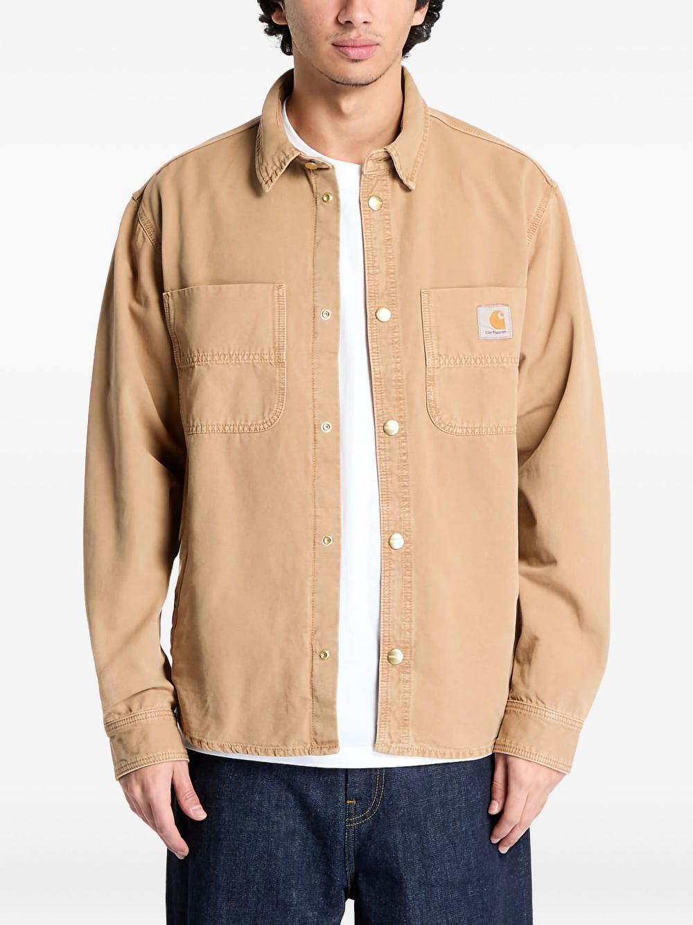 Conro patch-pocket button overshirt - 4
