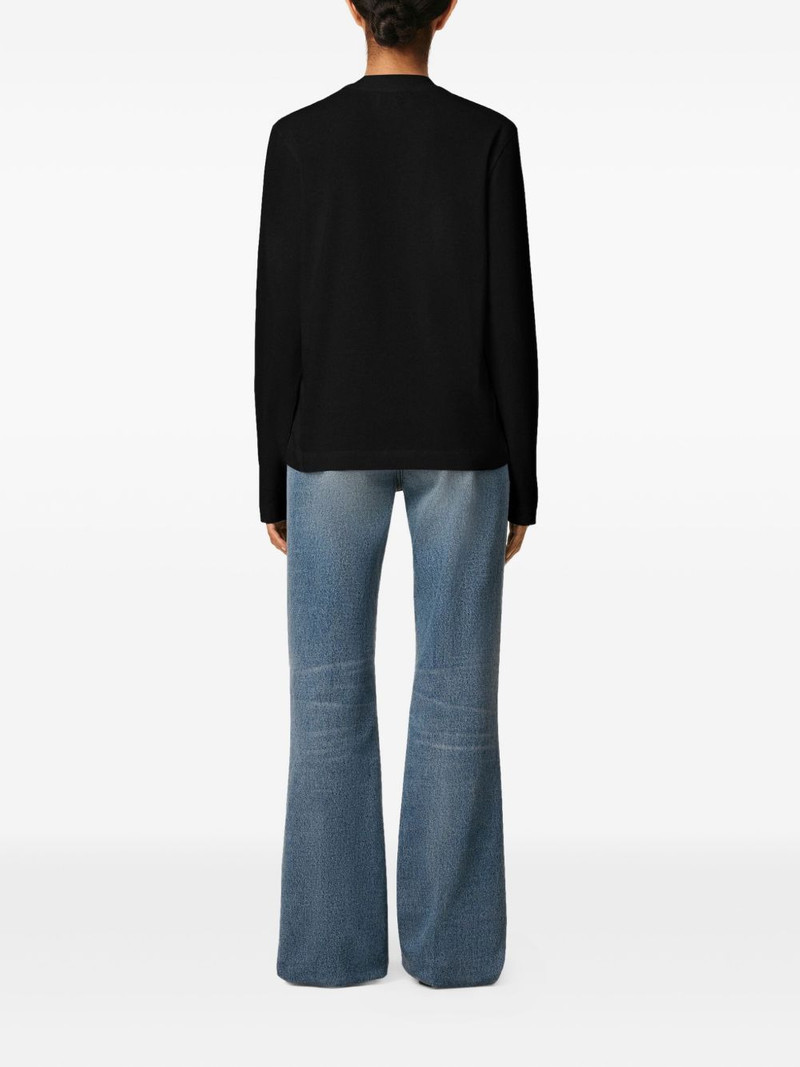 AMI Paris heart-embroidered long-sleeve T-shirt outlook