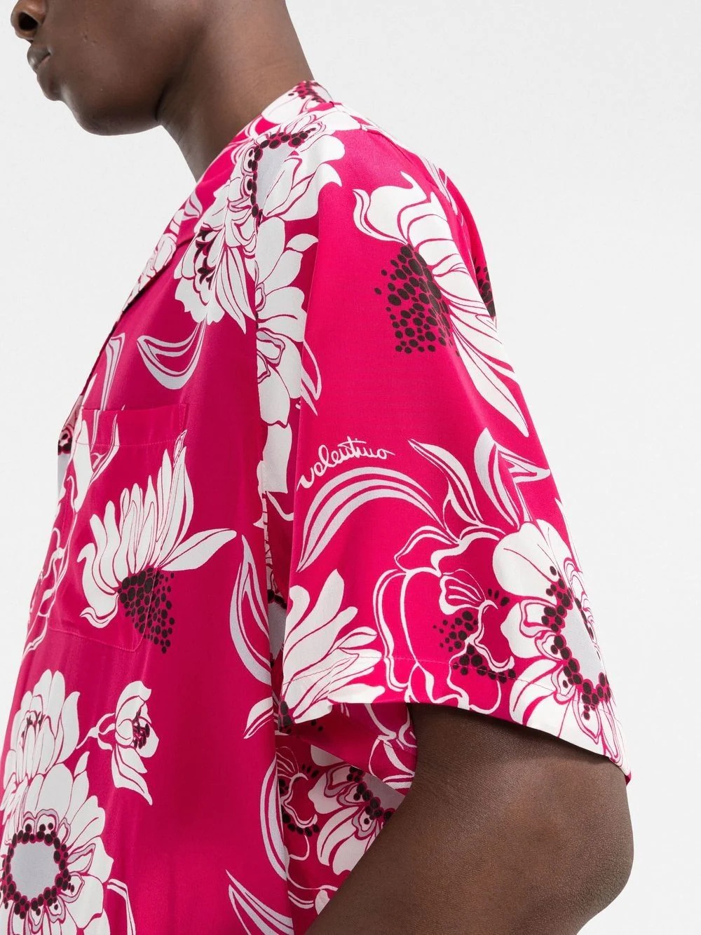 floral-print short-sleeved shirt - 5