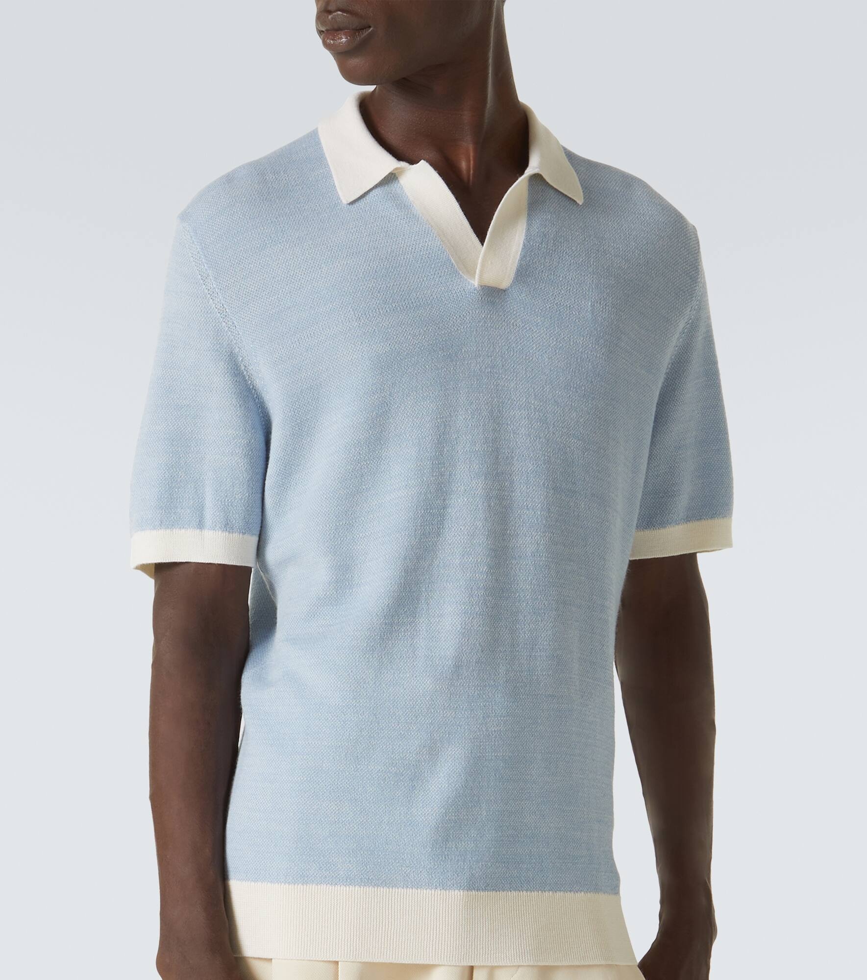 Horton wool and cotton polo sweater - 3