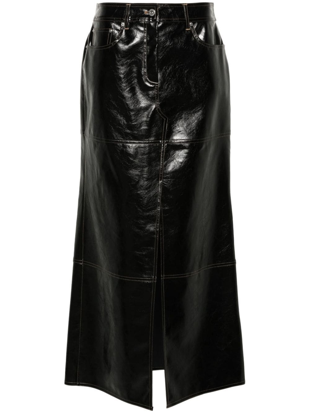 Francie patent midi shirt - 1
