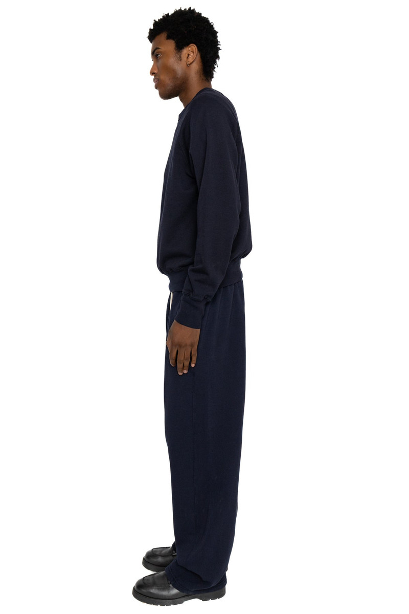 French Terry Binded Neck Raglan - Navy 7